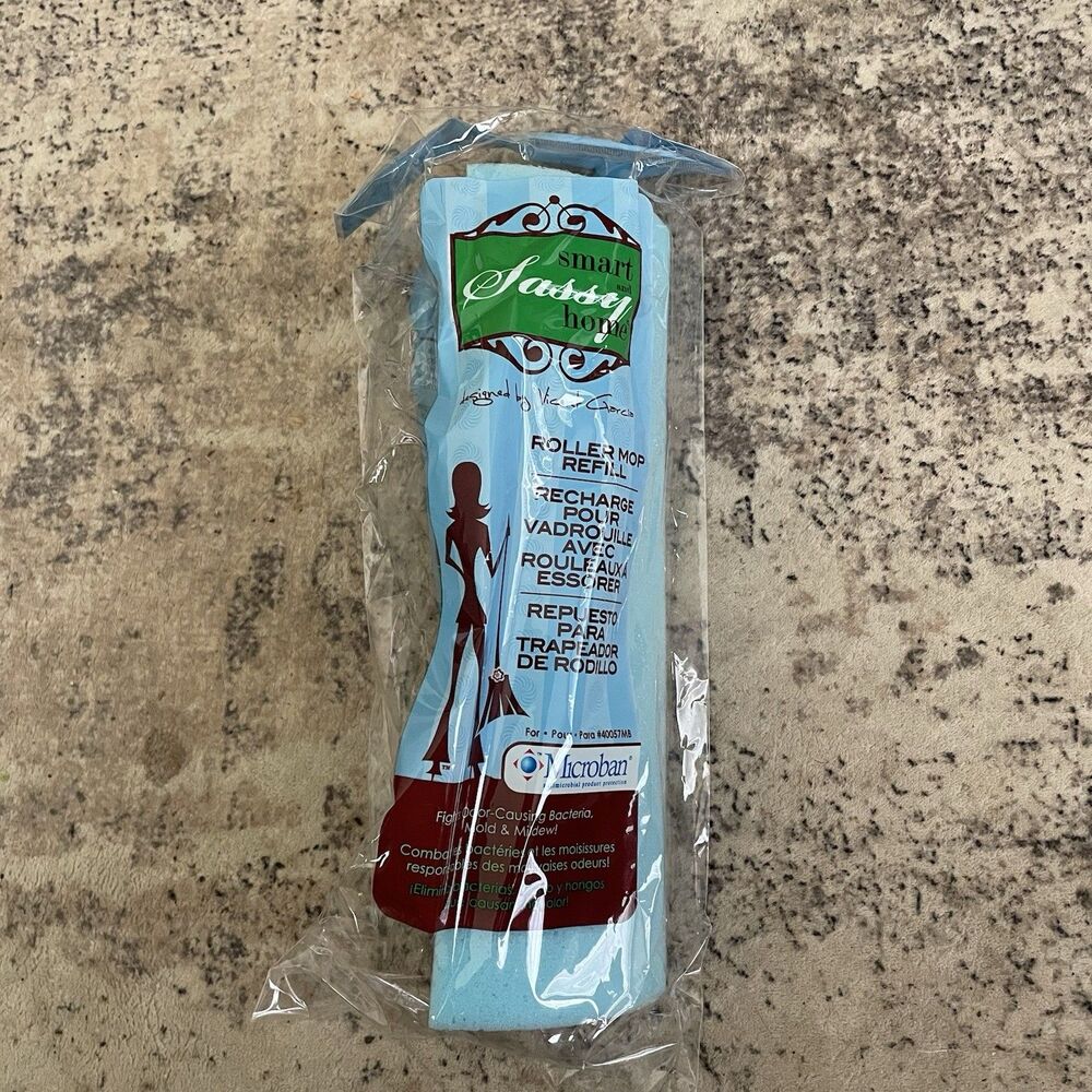 Smart And Sassy Home Roller Mop Refill Microban 40057MB Quickie Vincent Garcia
